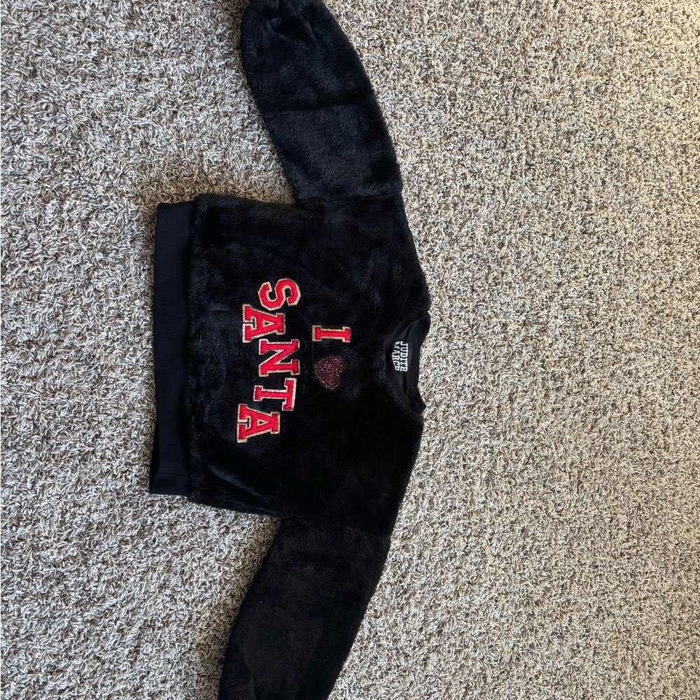 Judith March Black and Red 'I Love Santa' Sweatshirt